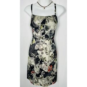 Womens Silky Babydoll Dress Size 4 Whimsigoth Y2K Asian Fairy Grunge Dark Floral